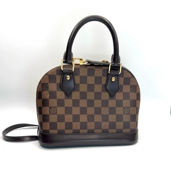 ❌❌SOLD❌❌ LOUIS VUITTON Alma BB Two-Way Satchel in Damier Ebene - Picture 2 of 15